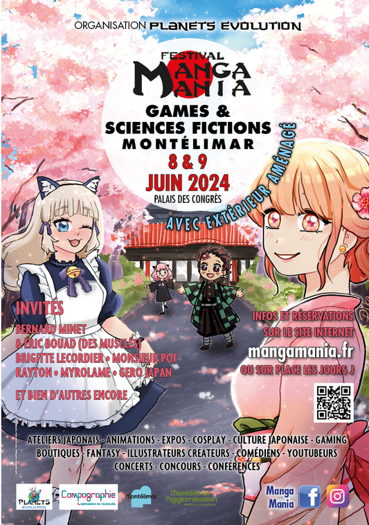 Manga Mania les 8 et 9 juin à Montélimar