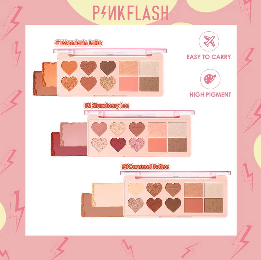 PINKFLASH - Highlighter Blusher Multi Palette