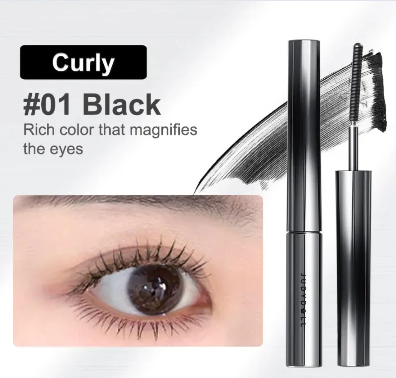 Judydoll - 3D Curling Eyelash Iron Mascara - Curly - Noir