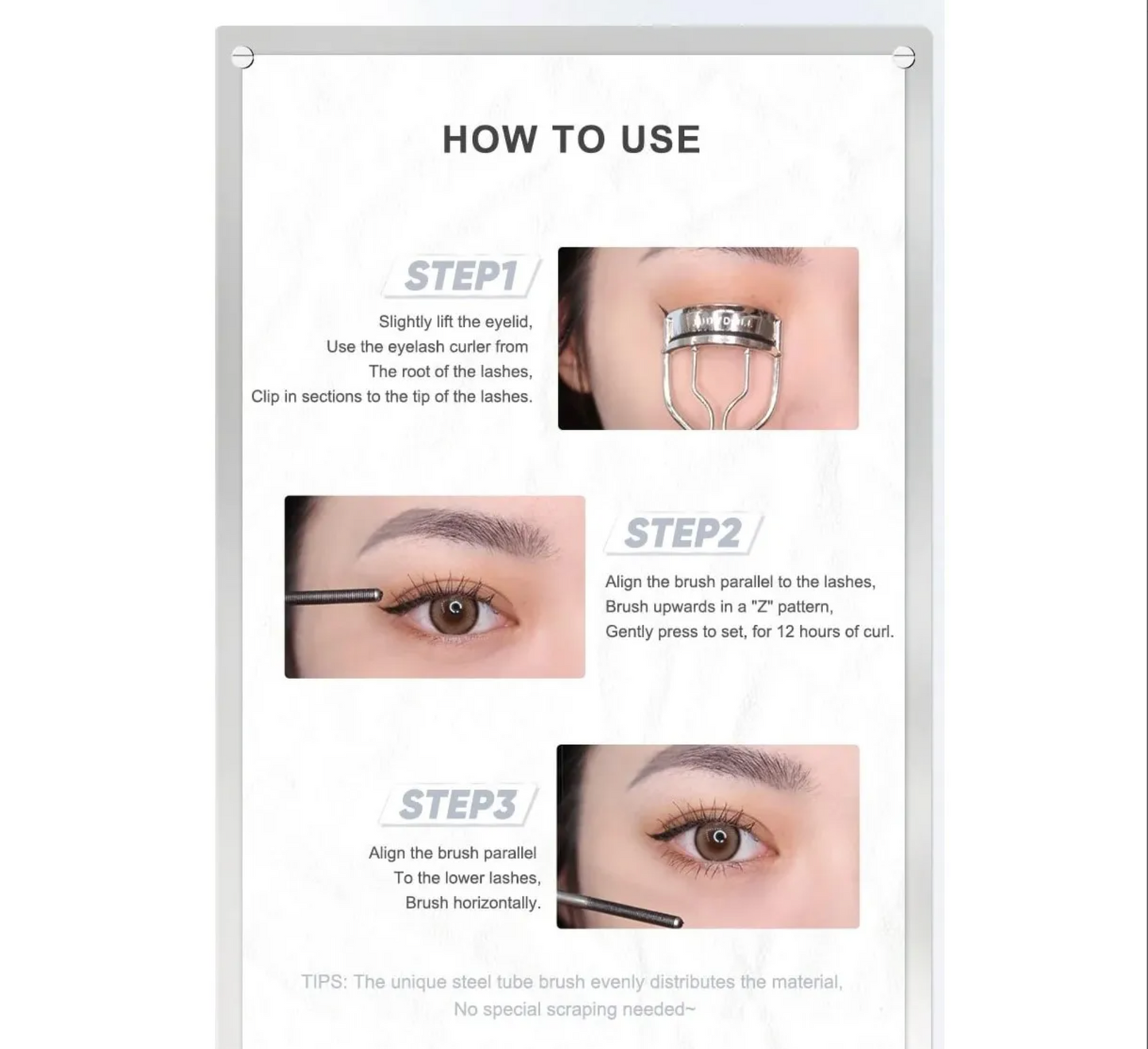 Judydoll - 3D Curling Eyelash Iron Mascara - Curly - Noir