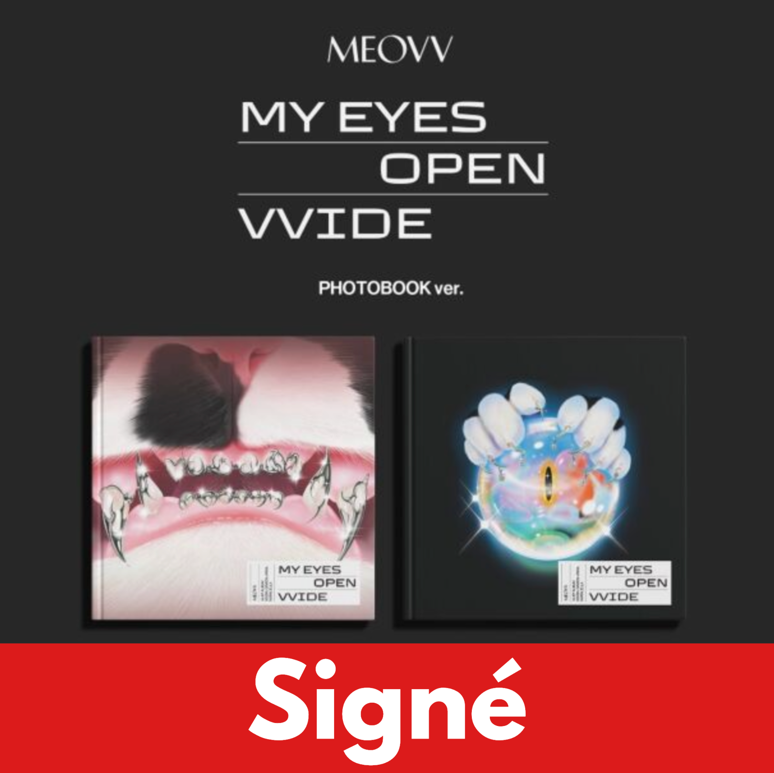 inedito + em Minas ao vivo CD2枚セット MEOVV - 1st EP ALBUM [MY EYES OPEN VVIDE] (PHOTOBOOK ver.) [SIGNÉ