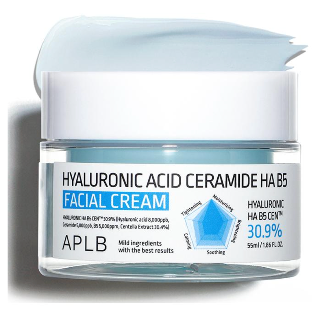 APLB - Crème Visage Acide Hyaluronique Céramide HA B5 55 ml