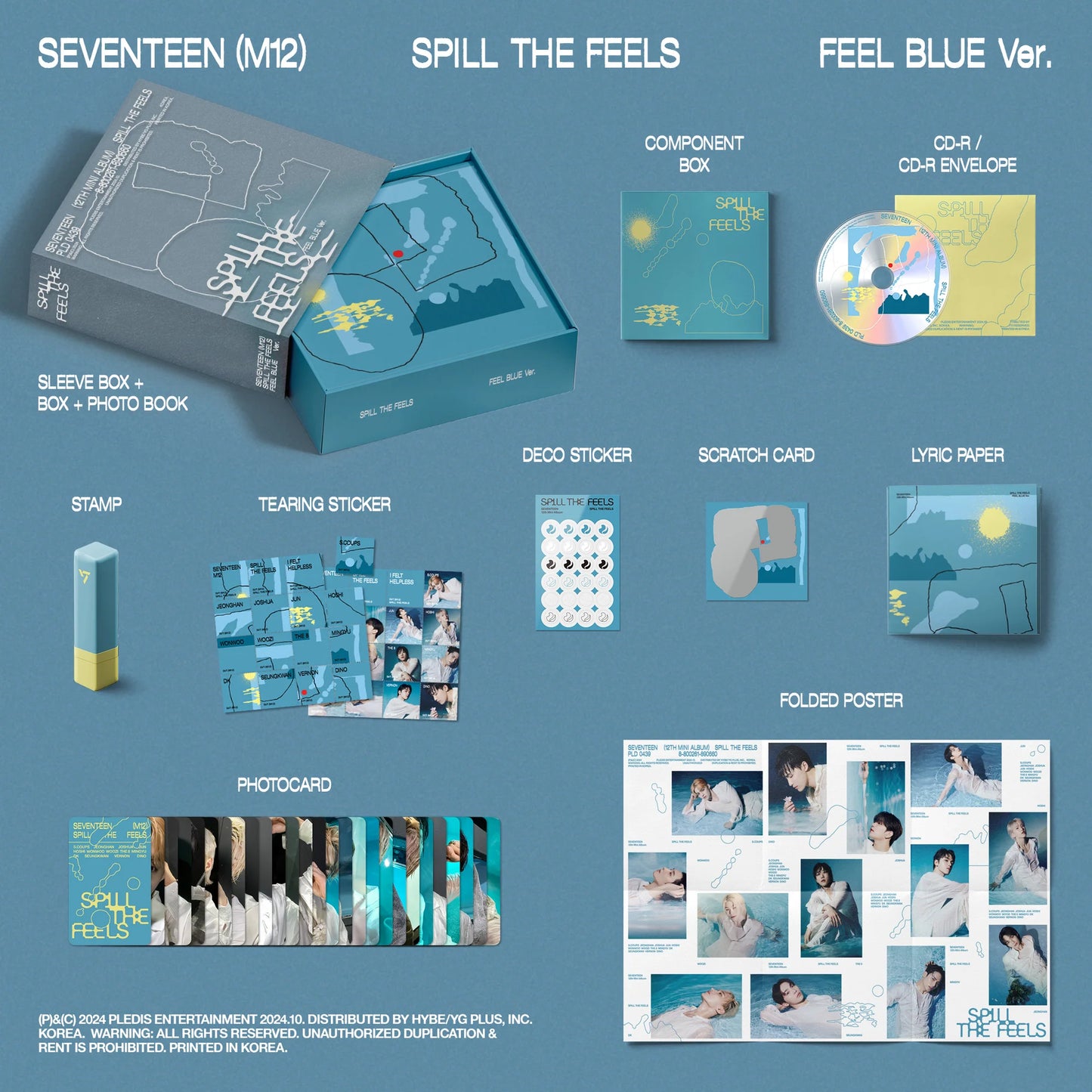SEVENTEEN - 12th Mini Album 'SPILL THE FEELS' FEEL (Signés)