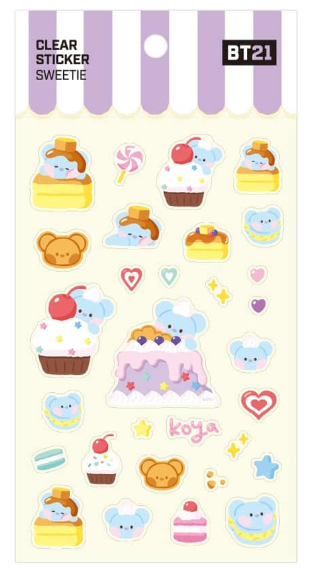 BT21 - Clear Sticker Sweetie