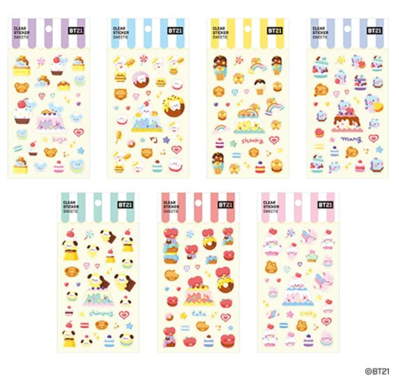 BT21 - Clear Sticker Sweetie