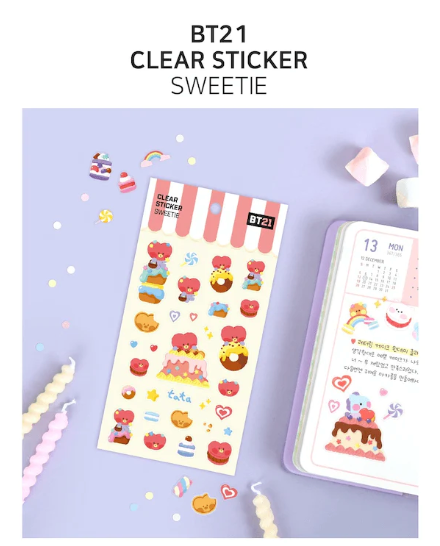 BT21 - Clear Sticker Sweetie