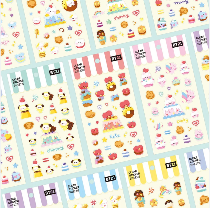 BT21 - Clear Sticker Sweetie