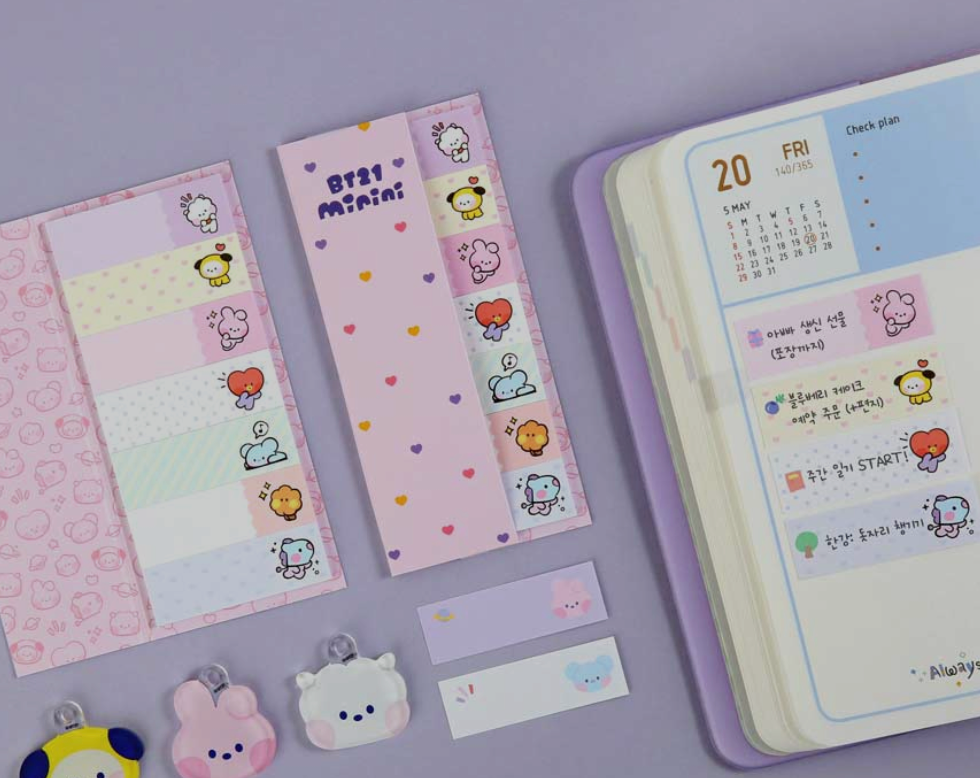 BT21 - Minini Index autocollants