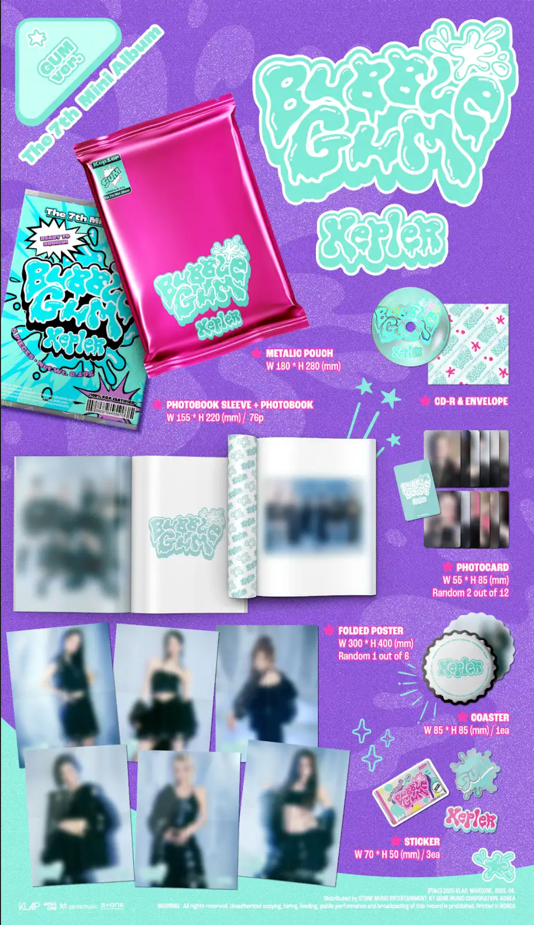 [MAKESTAR Pre-Order Event] Kep1er - 7th Mini Album [BUBBLE GUM]