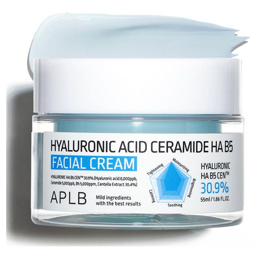 APLB - Crème Visage Acide Hyaluronique Céramide HA B5 55 ml