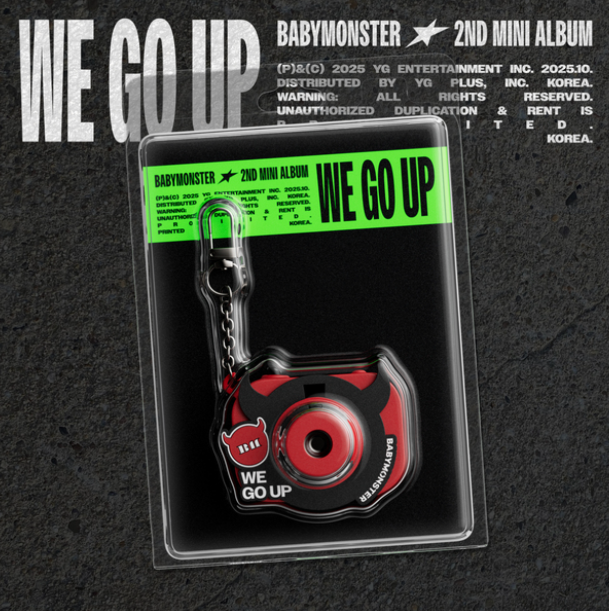 BABYMONSTER - 2nd Mini Album [WE GO UP] (MINI BEAM KEYRING Ver.)