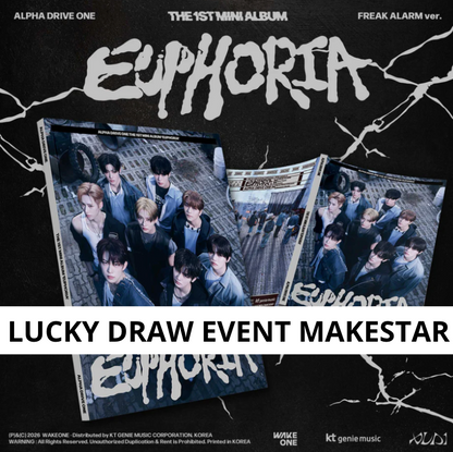 [MAKESTAR Event] ALPHA DRIVE ONE - 1st Mini Album [EUPHORIA] FREAK ALARM  Ver.