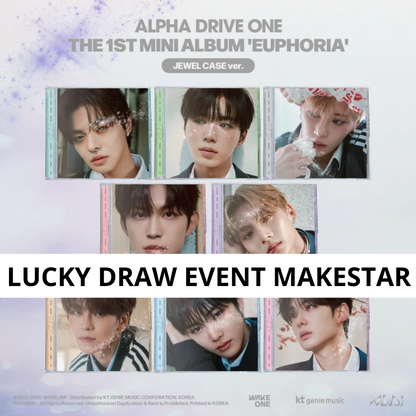 [MAKESTAR Event] ALPHA DRIVE ONE - 1st Mini Album [EUPHORIA] JEWEL CASE Ver.