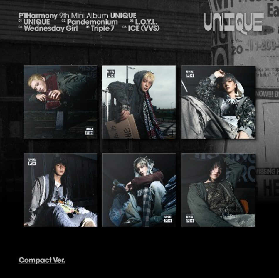 P1Harmony - 9th Mini Album [UNIQUE] Compact Ver.