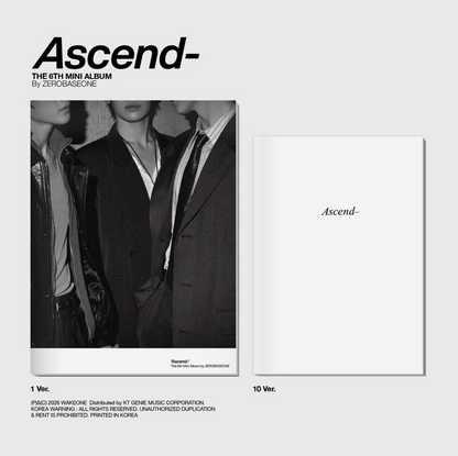 ZEROBASEONE - 6th Mini Album [Ascend-] Photobook Ver.