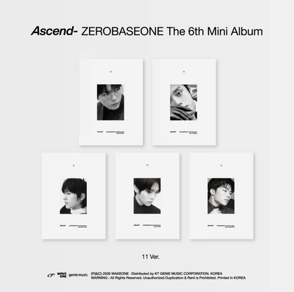 ZEROBASEONE - 6th Mini Album [Ascend-]  11 Ver.
