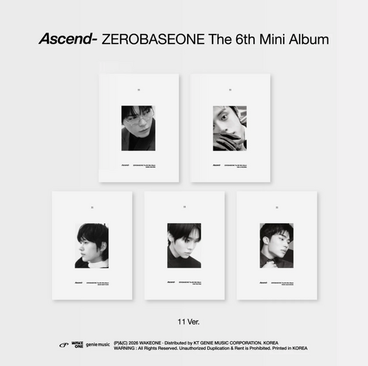ZEROBASEONE - 6th Mini Album [Ascend-]  11 Ver.