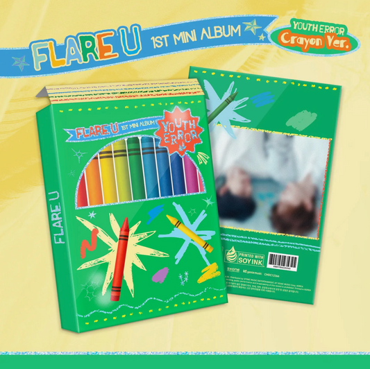 FLARE U - 1st Mini Album [YOUTH ERROR] Crayon Ver.