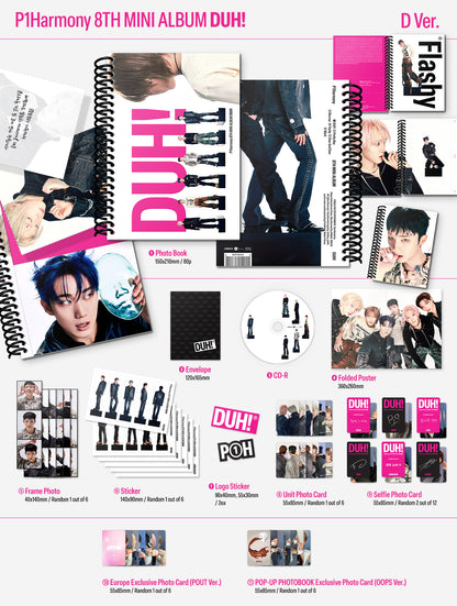 P1Harmony - 7th Mini album [DUH!] (Photobook) [Europe POP-UP Exclusive] - hello82