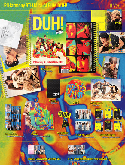 P1Harmony - 7th Mini album [DUH!] (Photobook) [Europe POP-UP Exclusive] - hello82