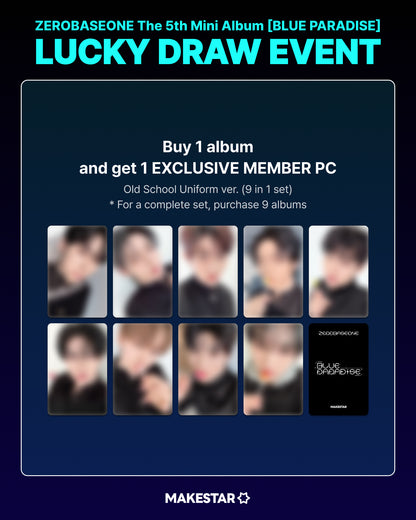 ZEROBASEONE - 5th Mini Album [BLUE PARADISE]  [MAKESTAR LUCKY DRAW]