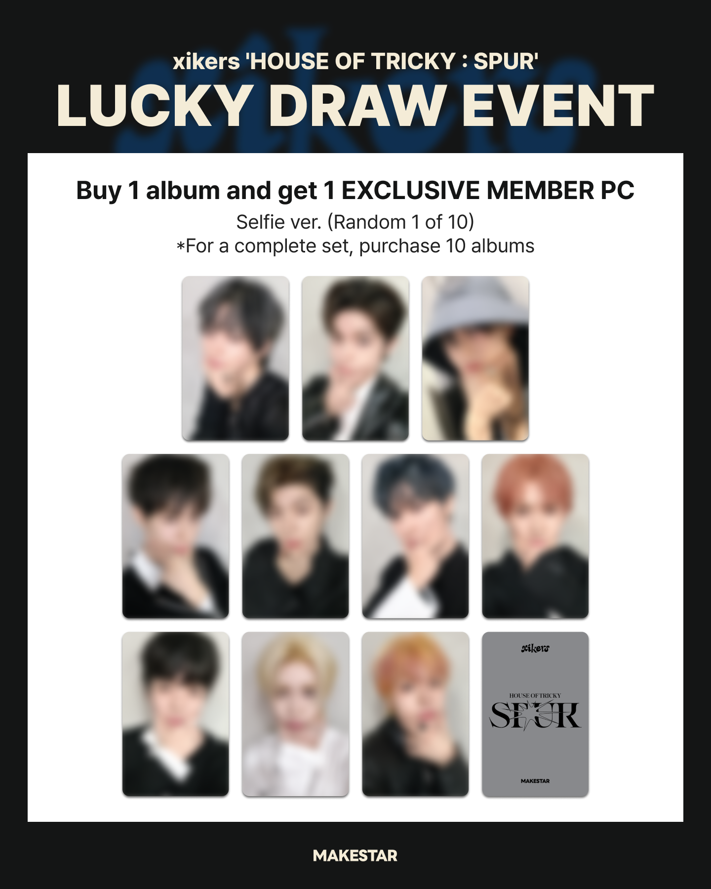xikers - 5th Mini Album [HOUSE OF TRICKY : SPUR] (POCA ALBUM) [MAKESTAR LUCKY DRAW]