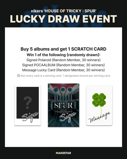 xikers - 5th Mini Album [HOUSE OF TRICKY : SPUR] (POCA ALBUM) [MAKESTAR LUCKY DRAW]