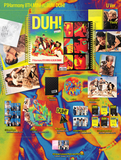 P1Harmony - 7th Mini album [DUH!] (Photobook) [SIGNÉ] - hello82