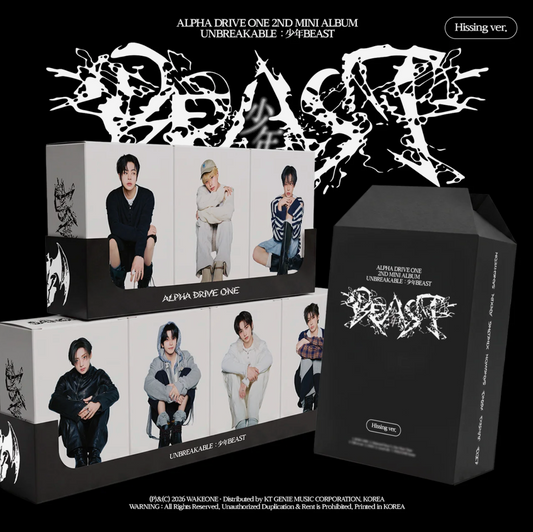 ALPHA DRIVE ONE - 2nd Mini Album [UNBREAKABLE : 少年BEAST] Hissing Ver.
