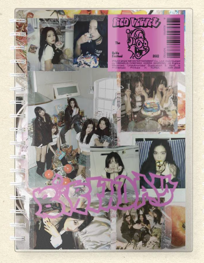 RED VELVET - MINI ALBUM [THE REVE FESTIVAL 2022 - BIRTHDAY] PHOTOBOOK Ver.